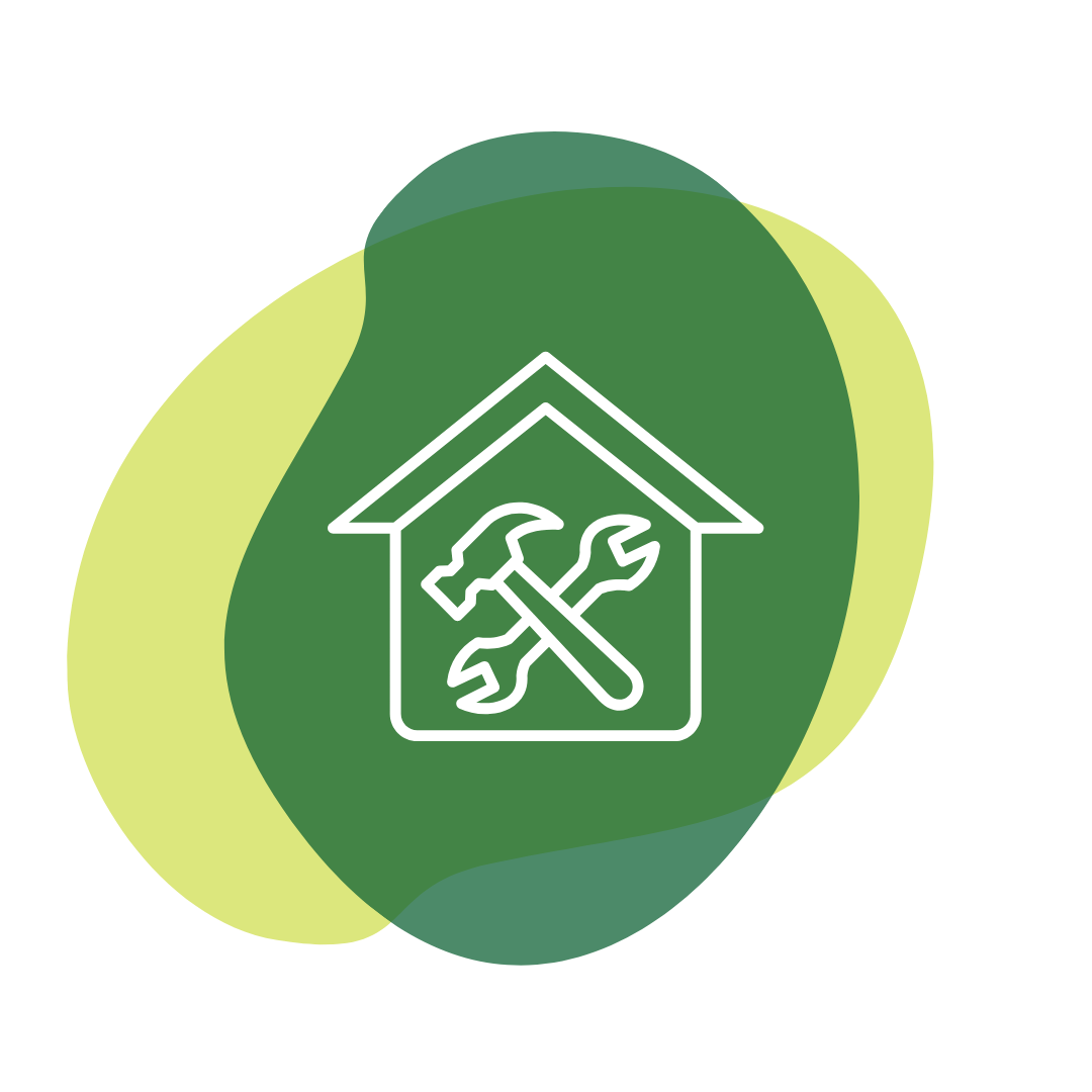 construction financing construction financing house and tools icon